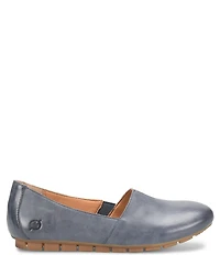 Born Sebra Leather Slip On Loafers