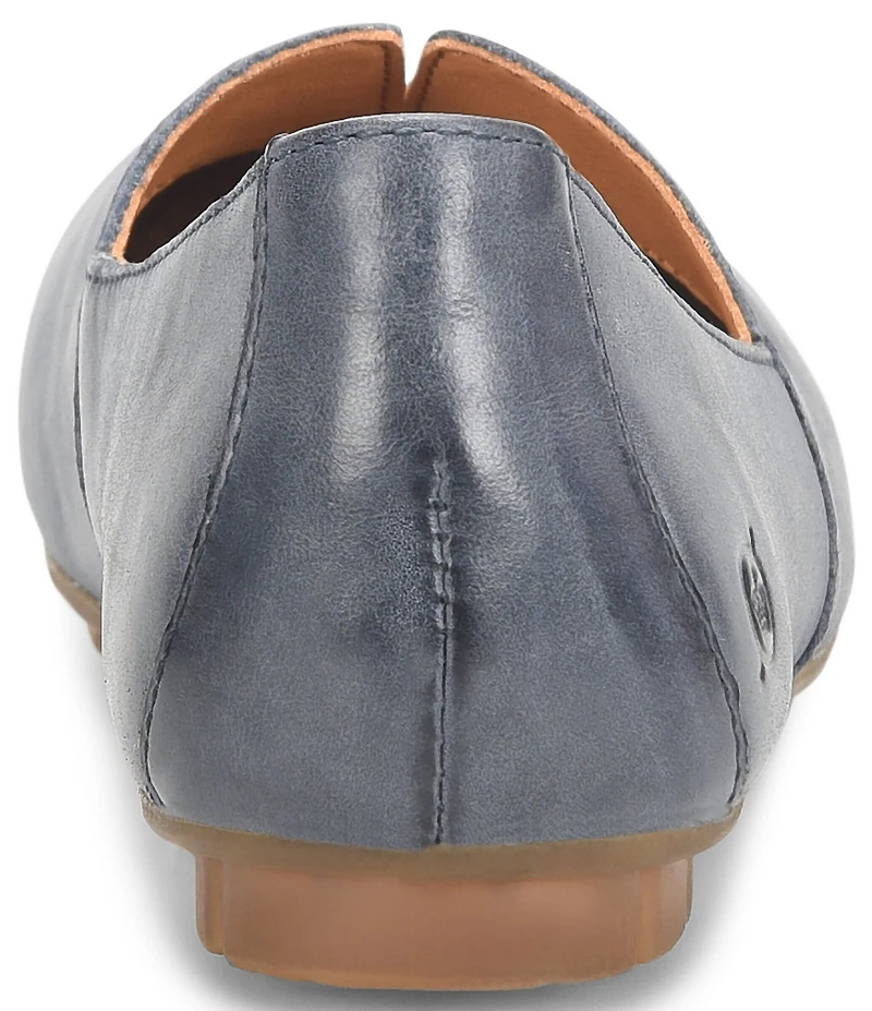 Born Sebra Leather Slip On Loafers