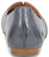 Born Sebra Leather Slip On Loafers