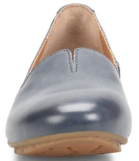 Born Sebra Leather Slip On Loafers