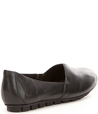 Born Sebra Leather Slip On Loafers