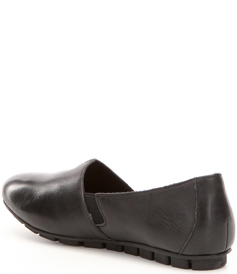Born Sebra Leather Slip On Loafers