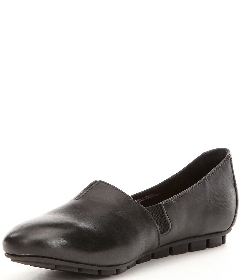 Born Sebra Leather Slip On Loafers