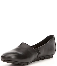 Born Sebra Leather Slip On Loafers