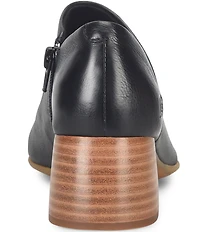 Born Sher Leather Block Heel Open Toe Shooties