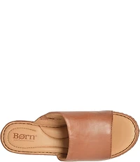 Born Shilo Leather Platform Wedge Slides