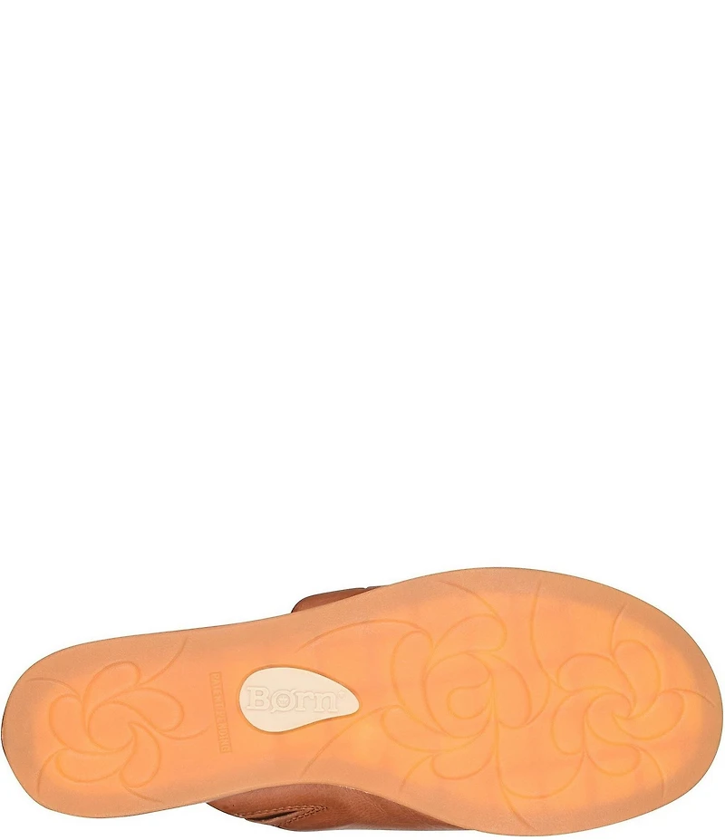 Born Shilo Leather Platform Wedge Slides