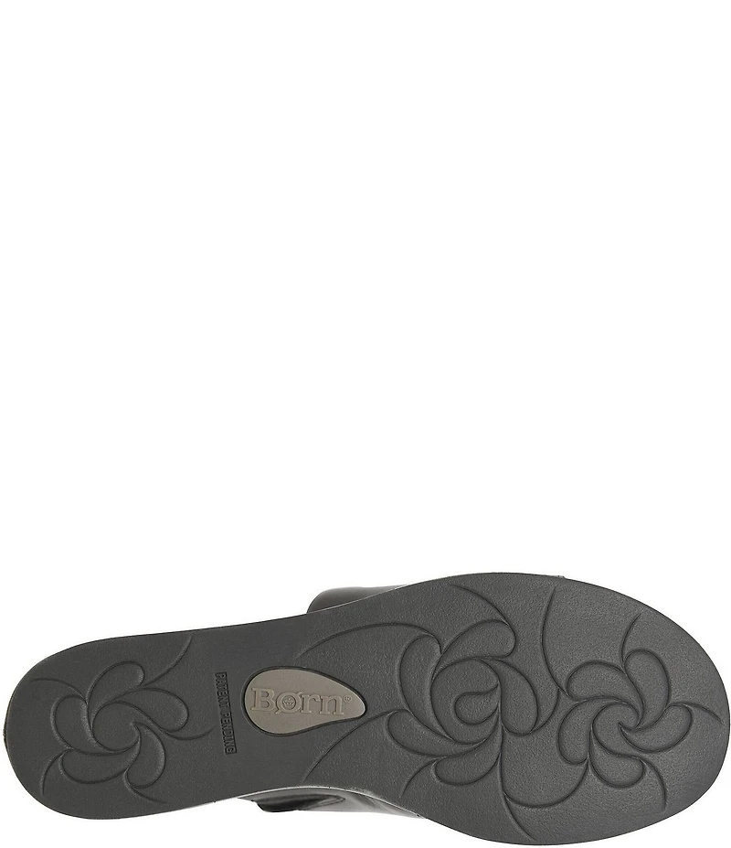 Born Shilo Leather Platform Wedge Slides