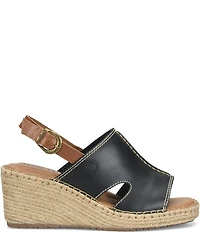 Born Shoshone Leather Espadrille Wedge Sandals