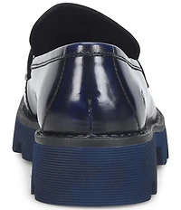 Born Sigge Leather Lugged Platform Loafers