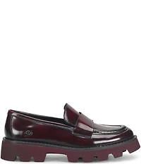 Born Sigge Leather Lugged Platform Loafers