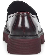 Born Sigge Leather Lugged Platform Loafers
