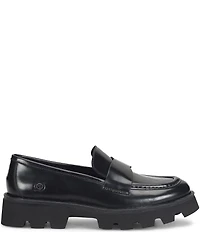 Born Sigge Leather Lugged Platform Loafers