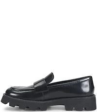 Born Sigge Leather Lugged Platform Loafers