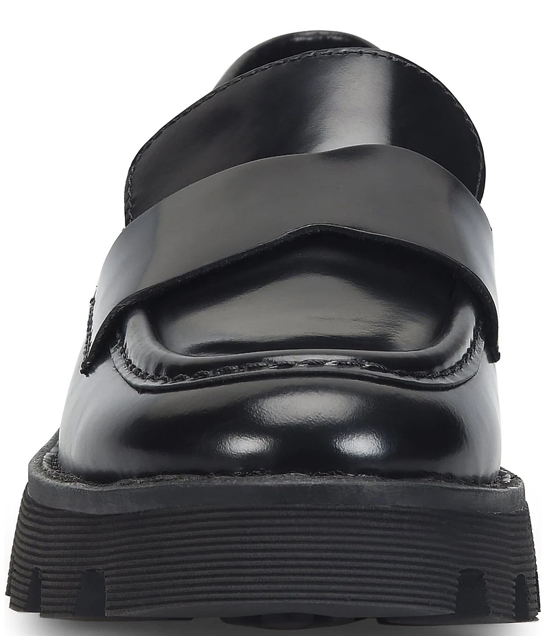 Born Sigge Leather Lugged Platform Loafers