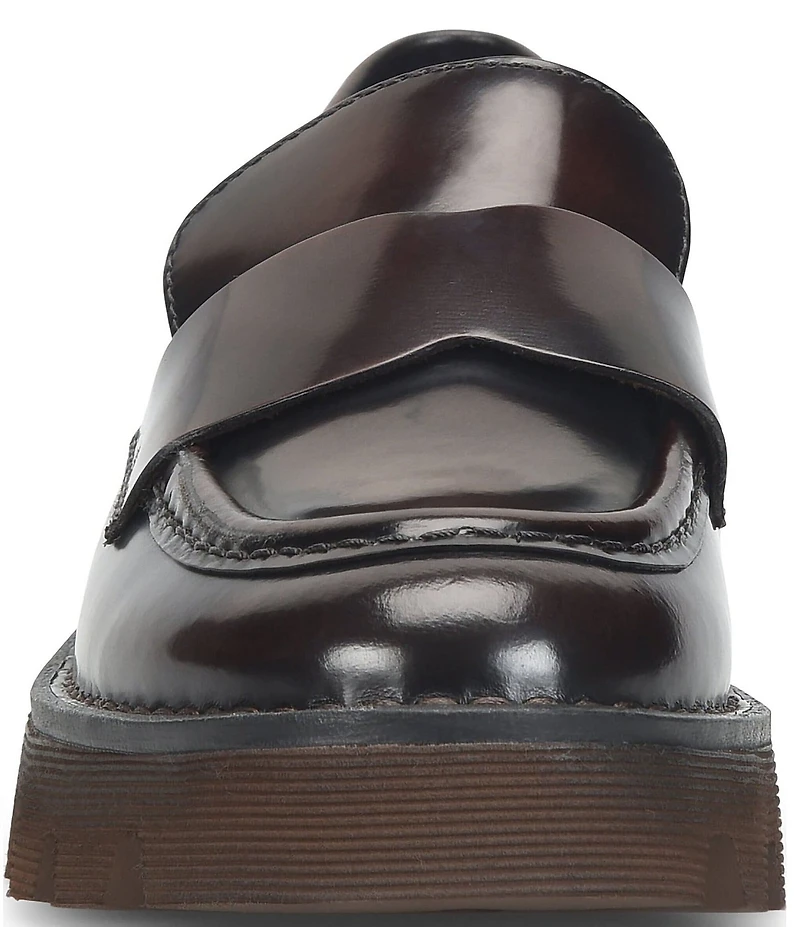 Born Sigge Leather Lugged Platform Loafers