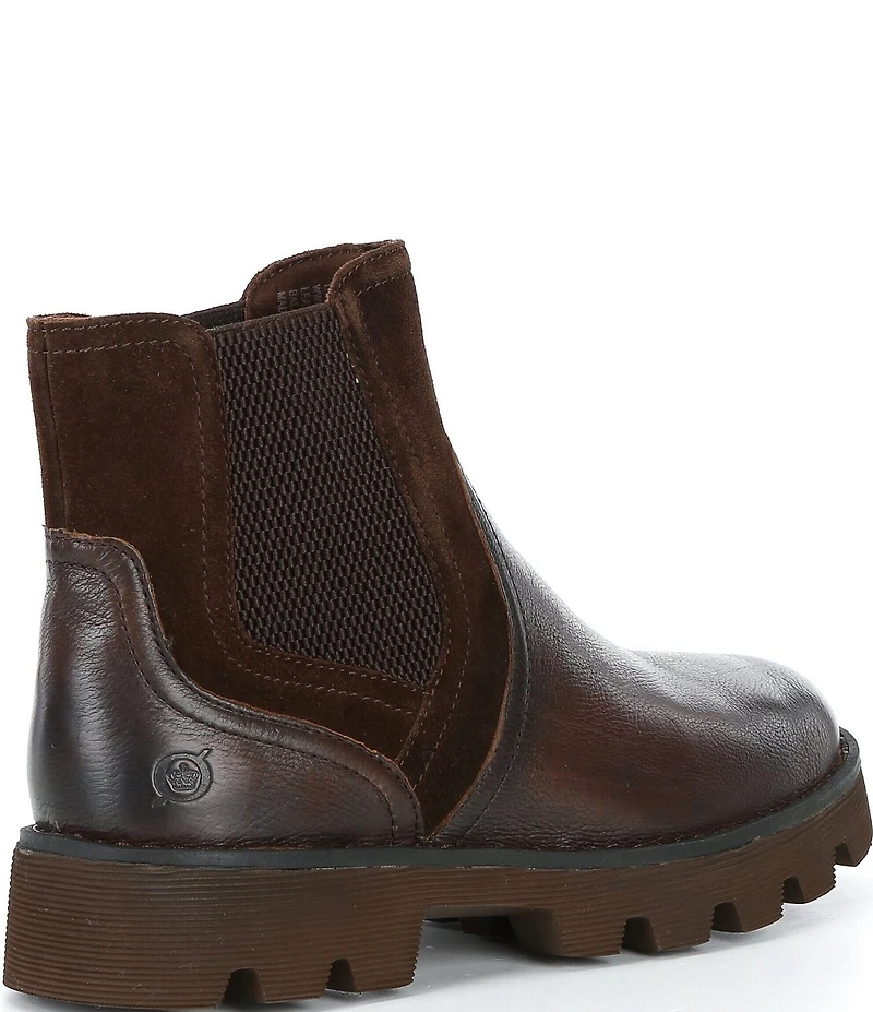 Born Skyway Leather Chelsea Lug Booties