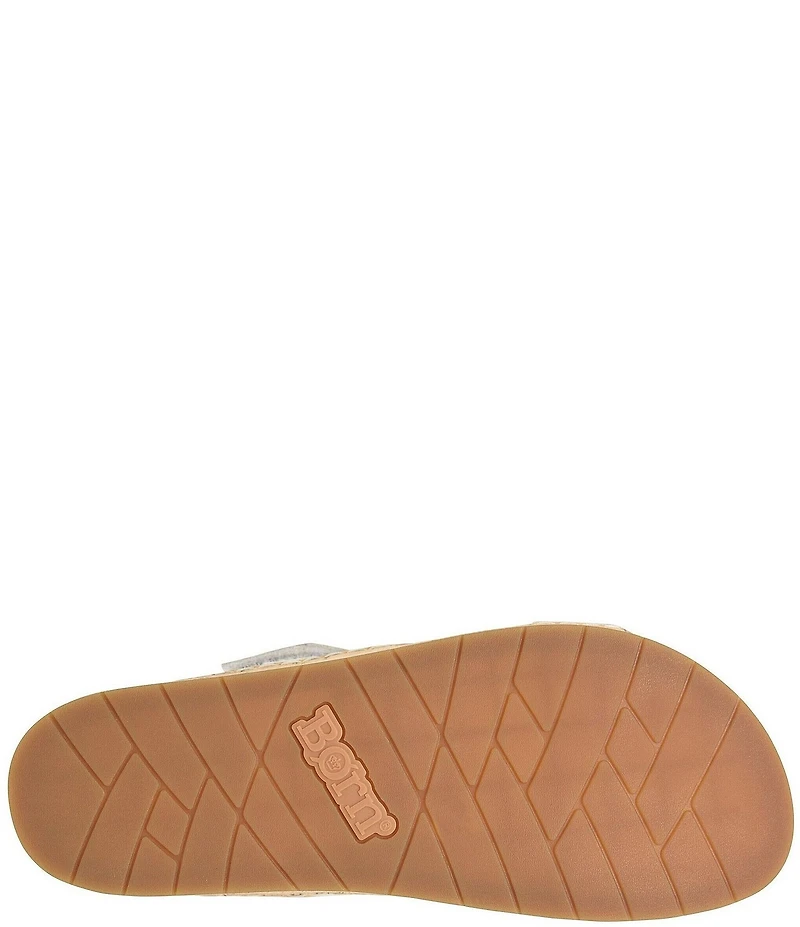 Born Sloan Leather Platform Wedge Sandals