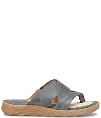 Born Sorja Sport Leather Thong Slide Sandals