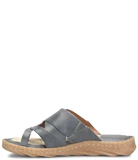 Born Sorja Sport Leather Thong Slide Sandals