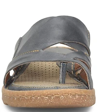 Born Sorja Sport Leather Thong Slide Sandals