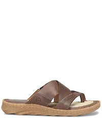 Born Sorja Sport Leather Thong Slide Sandals