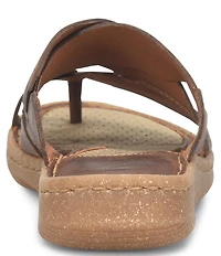 Born Sorja Sport Leather Thong Slide Sandals