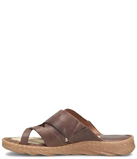 Born Sorja Sport Leather Thong Slide Sandals