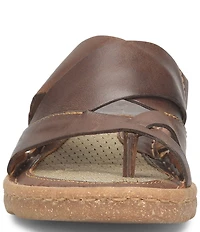 Born Sorja Sport Leather Thong Slide Sandals