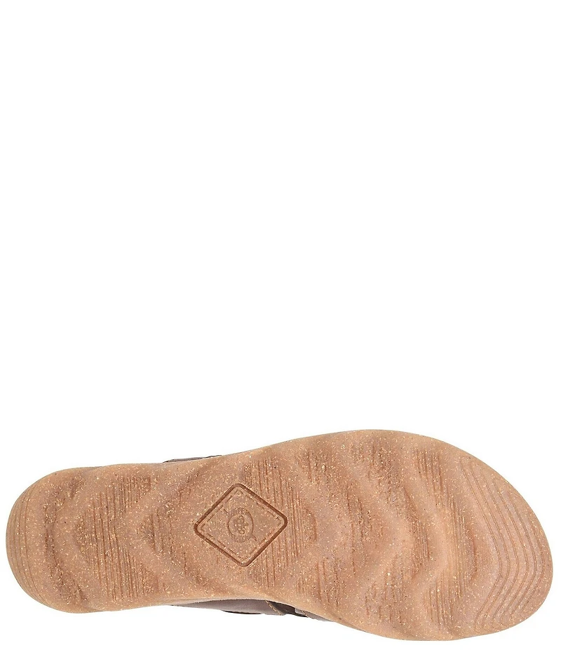 Born Sorja Sport Leather Thong Slide Sandals