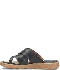 Born Sorja Sport Leather Thong Slide Sandals