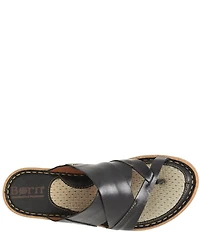 Born Sorja Sport Leather Thong Slide Sandals