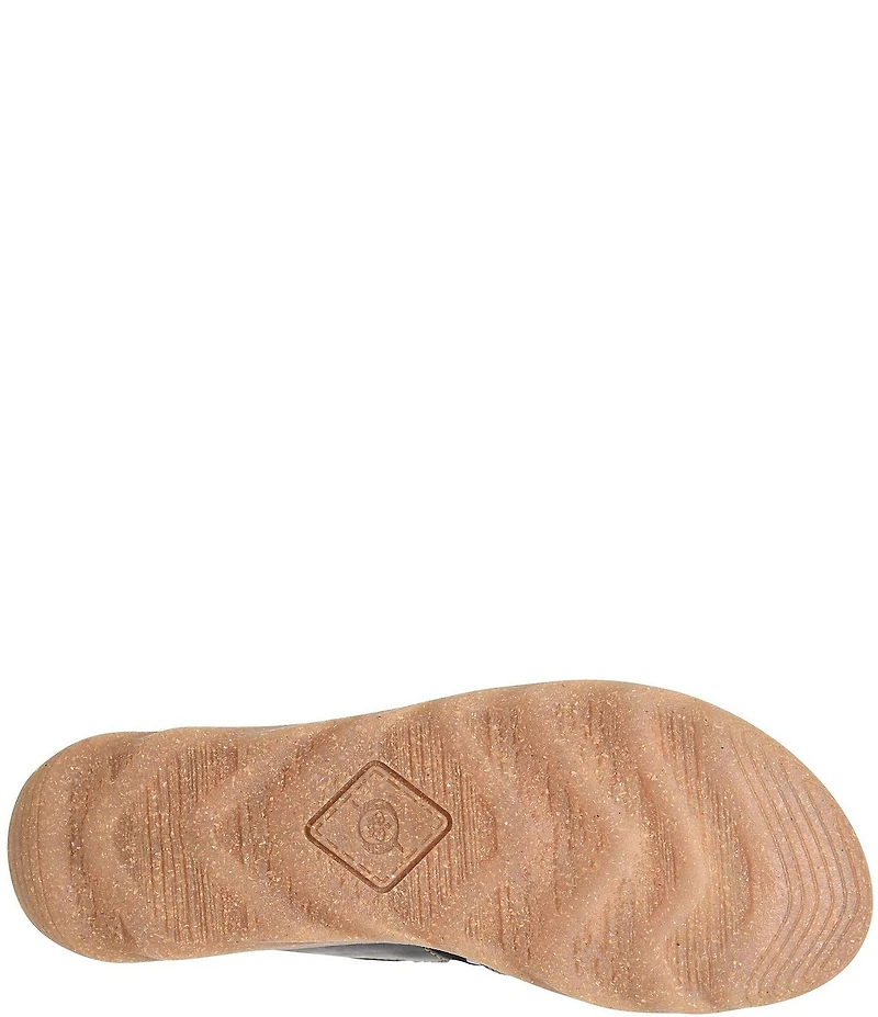 Born Sorja Sport Leather Thong Slide Sandals
