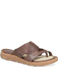 Born Sorja Sport Leather Thong Slide Sandals