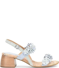 Born Springs Suede Flower Ornament Banded Slingback Dress Sandals
