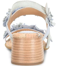 Born Springs Suede Flower Ornament Banded Slingback Dress Sandals