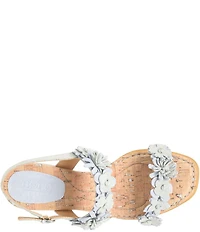 Born Springs Suede Flower Ornament Banded Slingback Dress Sandals