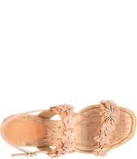Born Springs Suede Flower Ornament Banded Slingback Dress Sandals