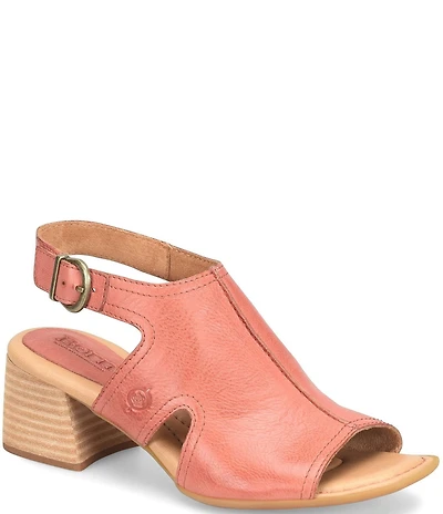 Born Swinton Leather Slingback Sandals