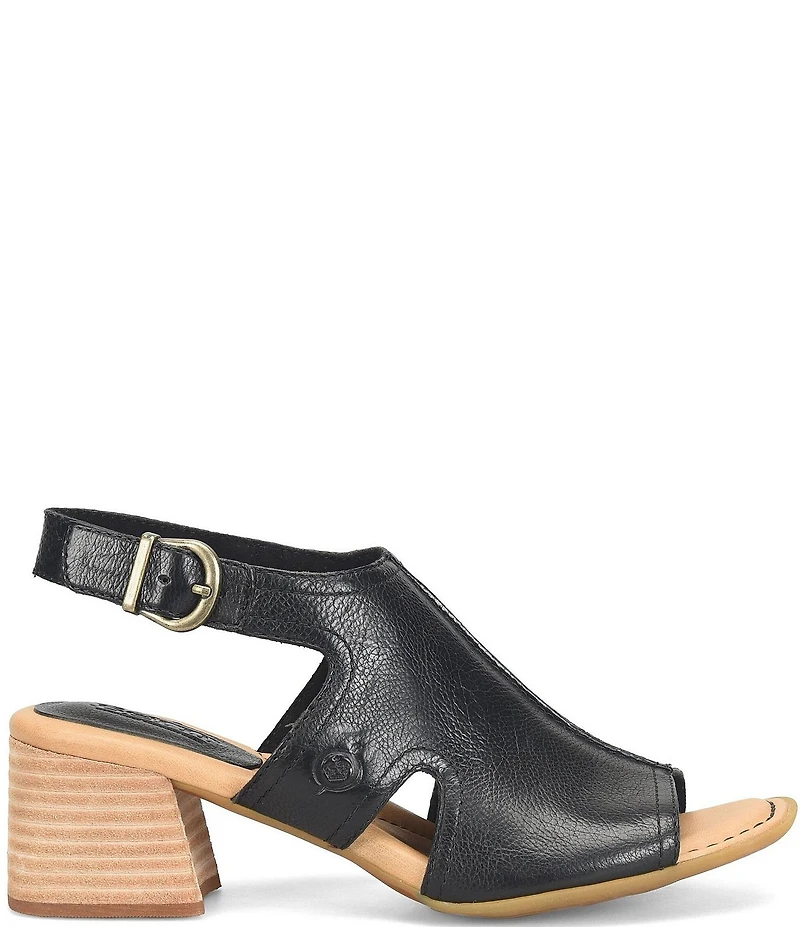 Born Swinton Leather Slingback Sandals