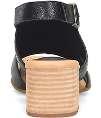 Born Swinton Leather Slingback Sandals