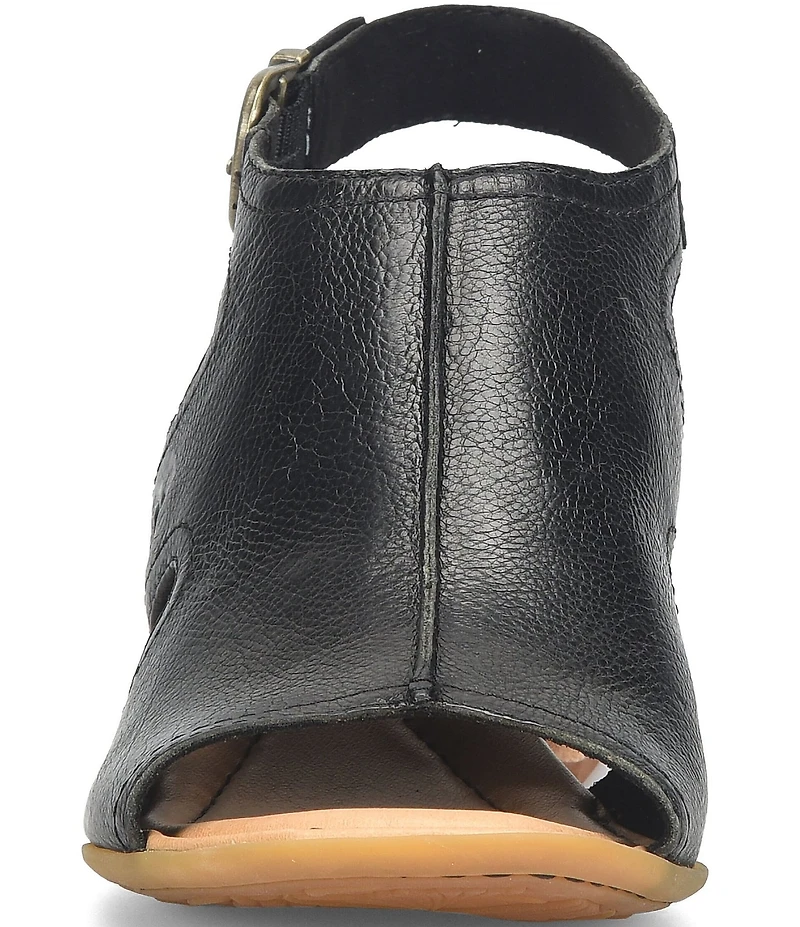 Born Swinton Leather Slingback Sandals