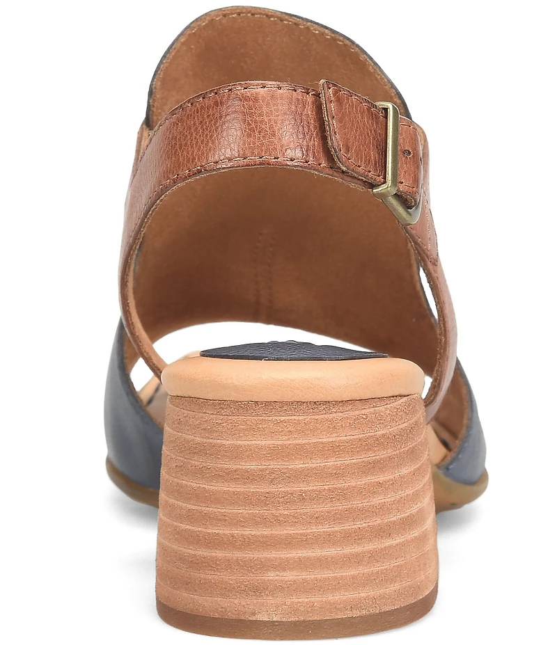 Born Sylvie Leather Peep Toe Slingback Shooties