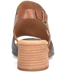 Born Sylvie Leather Peep Toe Slingback Shooties