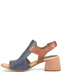 Born Sylvie Leather Peep Toe Slingback Shooties