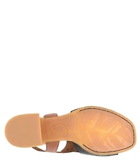 Born Sylvie Leather Peep Toe Slingback Shooties