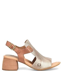 Born Sylvie Leather Peep Toe Slingback Shooties