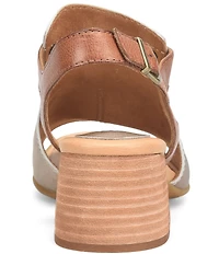 Born Sylvie Leather Peep Toe Slingback Shooties