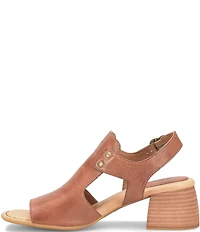 Born Sylvie Leather Peep Toe Slingback Shooties