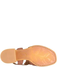 Born Sylvie Leather Peep Toe Slingback Shooties